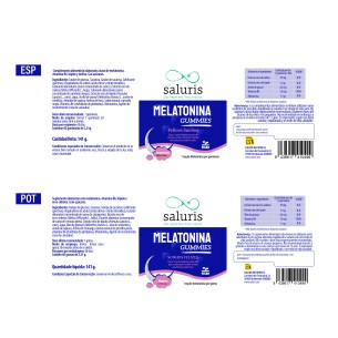 SALURIS Melatonina gummies 60 gominolas 2