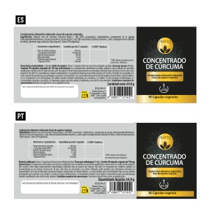 PHYTOFARMA Concentrado de cúrcuma 90 cápsulas vegetales 2