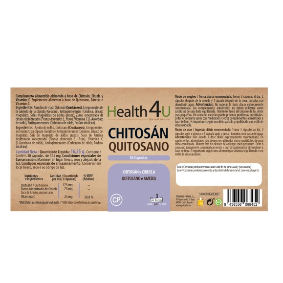 H4U Chitosán 30 cápsulas special edition