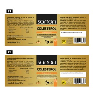 SANON Colesterol (Bergamota + Cilantro) 90 cápsulas 2