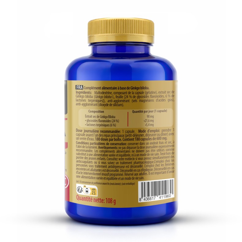 SANON Ginkgo Biloba 180 cápsulas