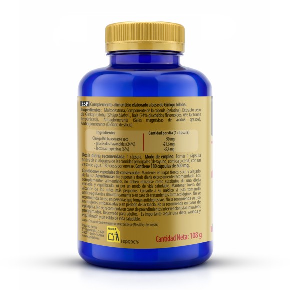 SANON Ginkgo Biloba 180 cápsulas