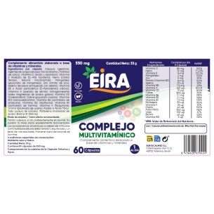 EIRA Complejo multivitamínico 60 cápsulas 2