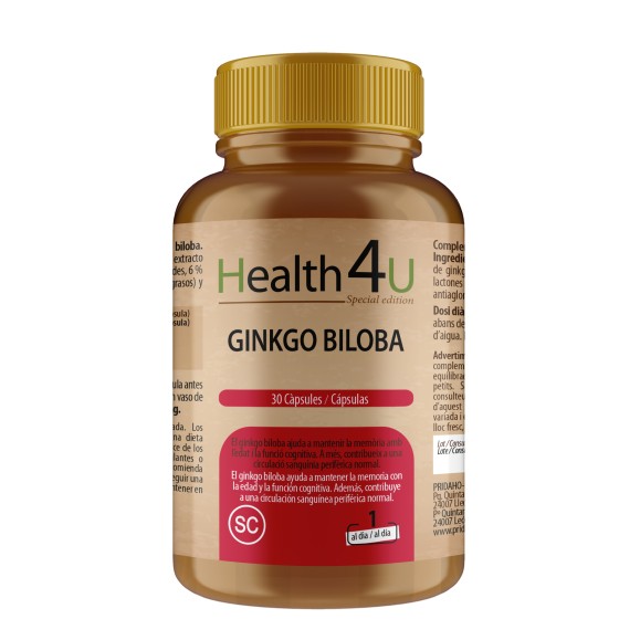H4U Ginkgo biloba 30 cápsulas special edition