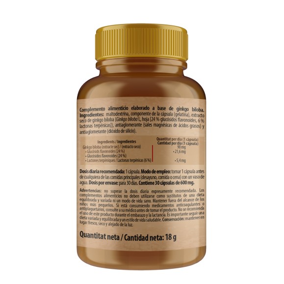 H4U Ginkgo biloba 30 cápsulas special edition