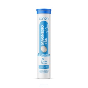 SANON Magnesio +B6 20 comprimidos efervescentes sabor limón