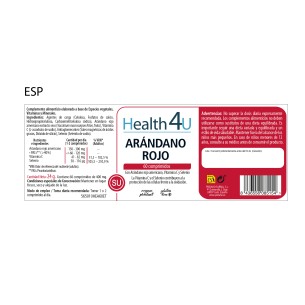 H4U Arándano Rojo 60 comprimidos 2