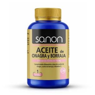 SANON Aceite de Onagra y Borraja 110 cápsulas blandas