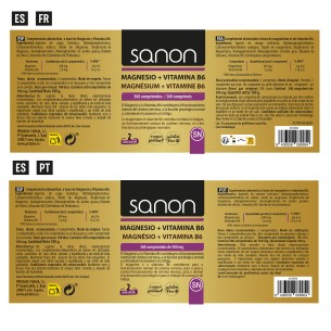 SANON Magnesio + Vitamina B6 360 comprimidos 2