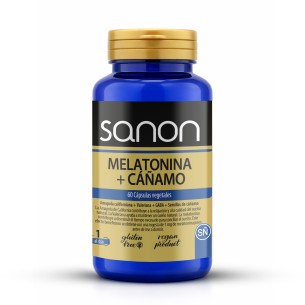 SANON Melatonina + Cáñamo 60 cápsulas vegetales
