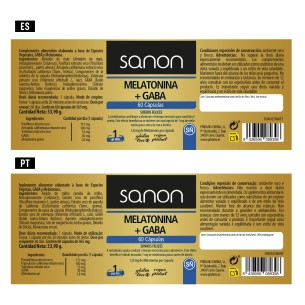 SANON Melatonina + Gaba 60 cápsulas 2