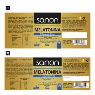 SANON Melatonina 60 cápsulas 2