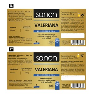 SANON Valeriana 200 comprimidos 2