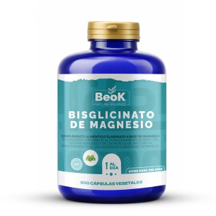 BEOK Bisglicinato de Magnesio 300 cápsulas vegetales