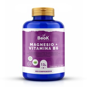 BEOK Magnesio + Vitamina B6 360 comprimidos