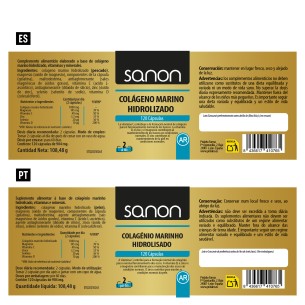 SANON Colágeno Marino Hidrolizado 120 cápsulas 2