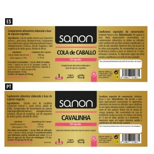 SANON Cola de caballo 120 cápsulas 2