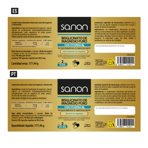 SANON Bisglicinato de magnesio puro 180 cápsulas 2