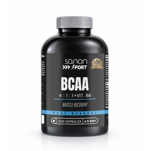 SANON SPORT BCAA 4:1:1 + Vit B6 240 cápsulas