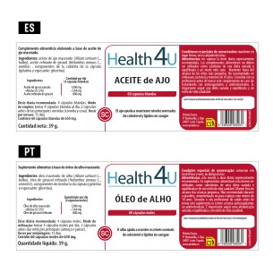 H4U Aceite de ajo 60 cápsulas blandas 2