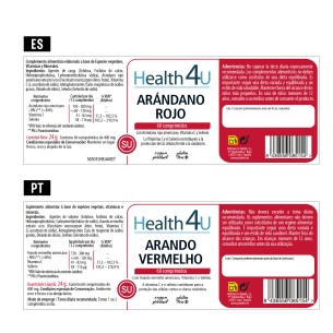 H4U Arándano Rojo 60 comprimidos 2