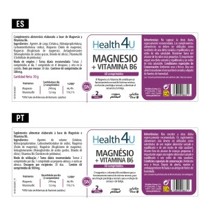 H4U Magnesio + vitamina B6 60 comprimidos 2