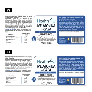 H4U Melatonina + Gaba 30 cápsulas 2