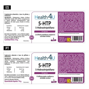 H4U 5-HTP (5-Hidroxitriptófano) 30 cápsulas 2
