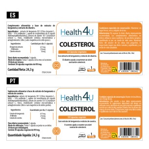 H4U Colesterol (Bergamota + Cilantro) 30 cápsulas vegetales 2
