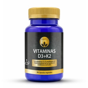 PHYTOFARMA Vitaminas D3+K2 90 cápsulas vegetales