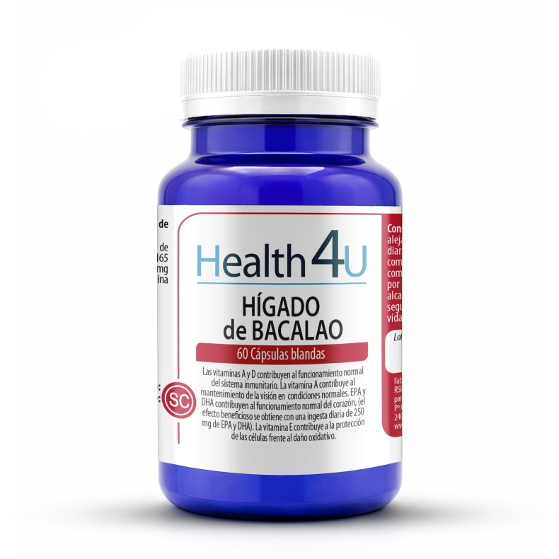 H4U Hígado de Bacalao 60 cápsulas blandas