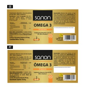 SANON Omega 3 100 cápsulas blandas 2