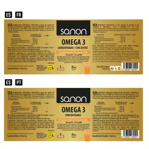 SANON Omega 3 concentrado 90 cápsulas blandas 2