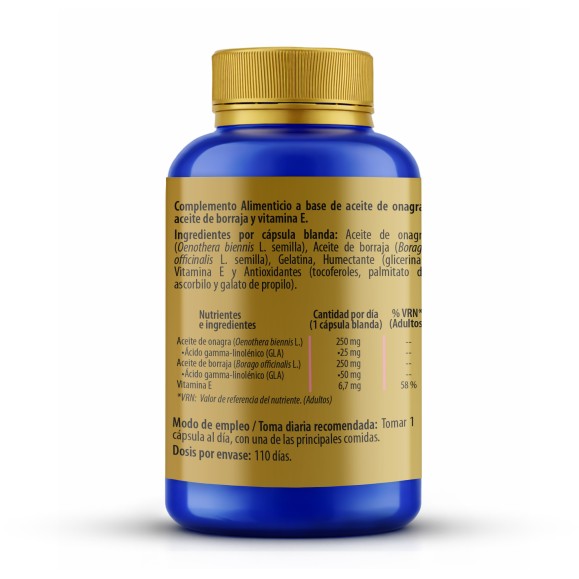 SANON Aceite de Onagra y Borraja 110 cápsulas blandas