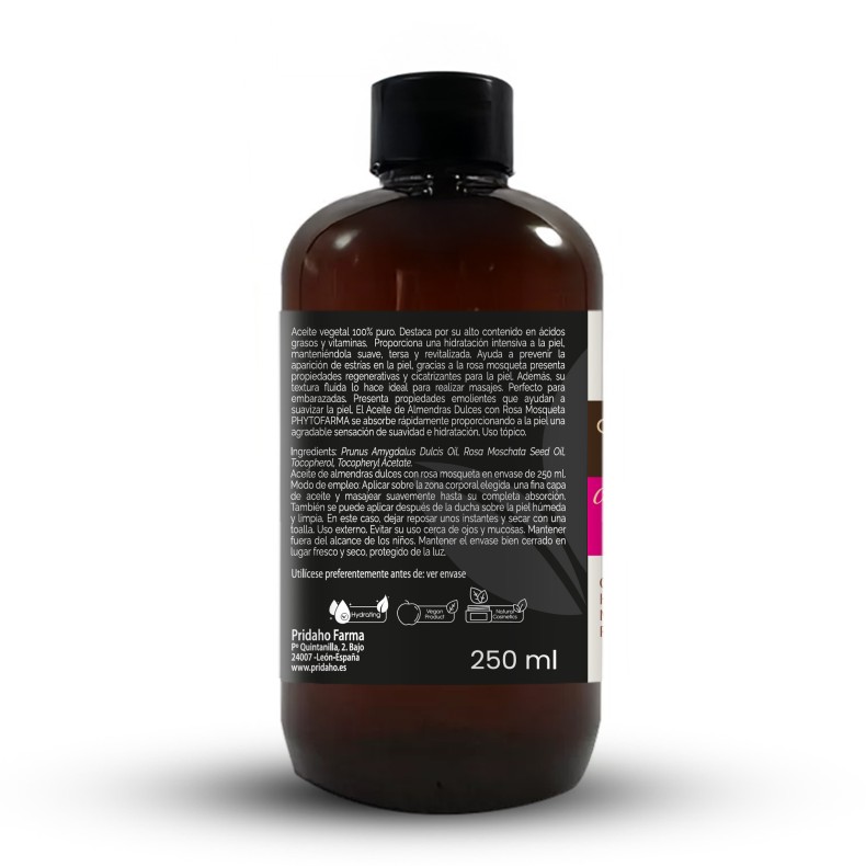 PHYTOFARMA Aceite de Almendras Dulces con Rosa Mosqueta 250 ml