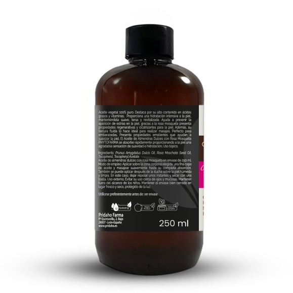 PHYTOFARMA Aceite de Almendras Dulces con Rosa Mosqueta 250 ml