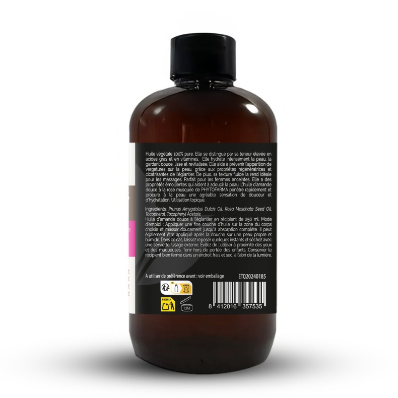 PHYTOFARMA Aceite de Almendras Dulces con Rosa Mosqueta 250 ml
