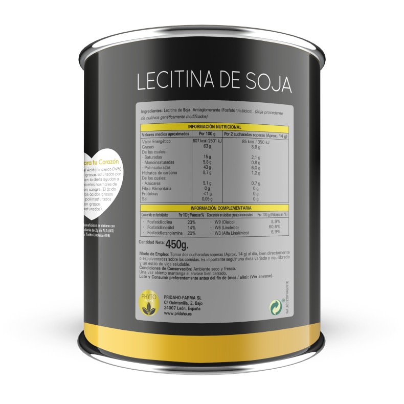 PHYTOFARMA Lecitina de Soja 450 grs
