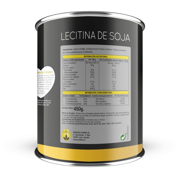PHYTOFARMA Lecitina de Soja 450 grs