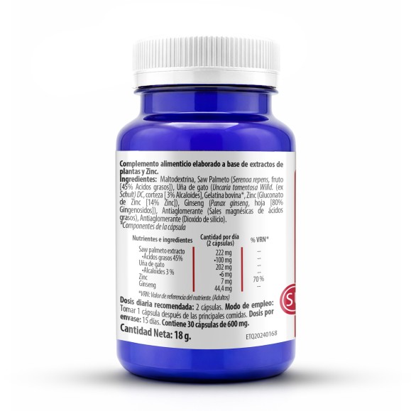 H4U Saw Palmeto-Prostate 30 cápsulas