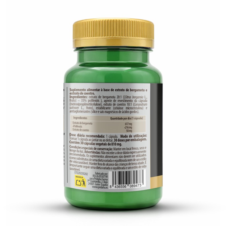 PHYTOFARMA Colesterol (Bergamota + Cilantro) 30 cápsulas