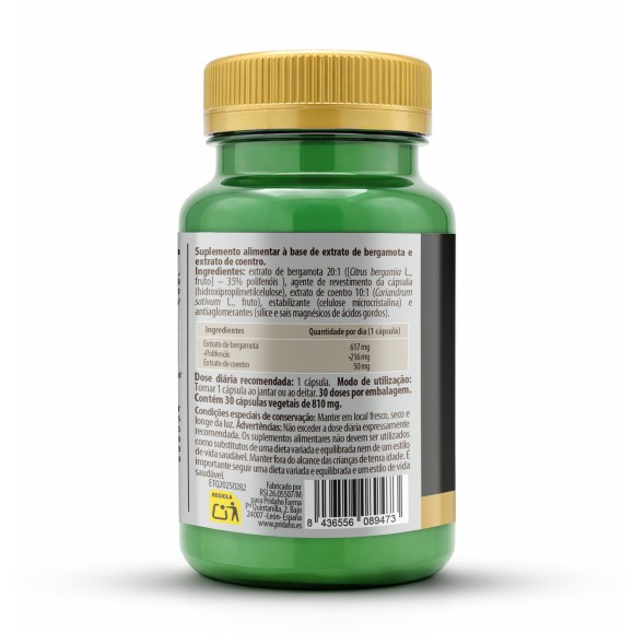 PHYTOFARMA Colesterol (Bergamota + Cilantro) 30 cápsulas
