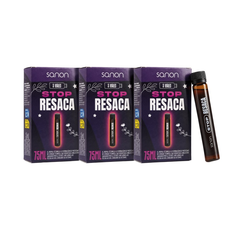 SANON Stop resaca 3 viales pack 3