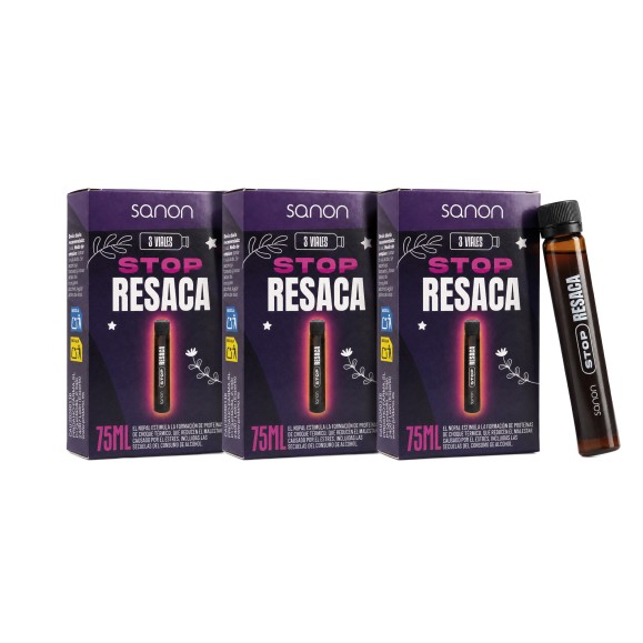 SANON Stop resaca 3 viales pack 3