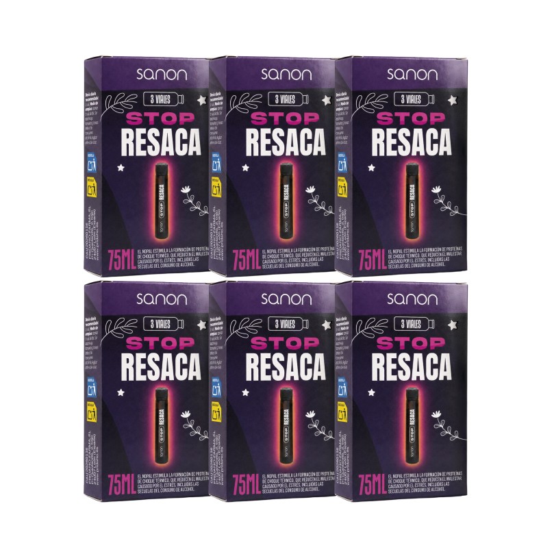 SANON Stop resaca 3 viales pack 6