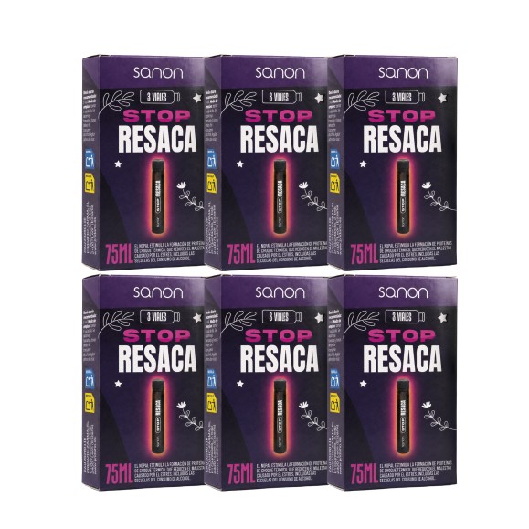 SANON Stop resaca 3 viales pack 6