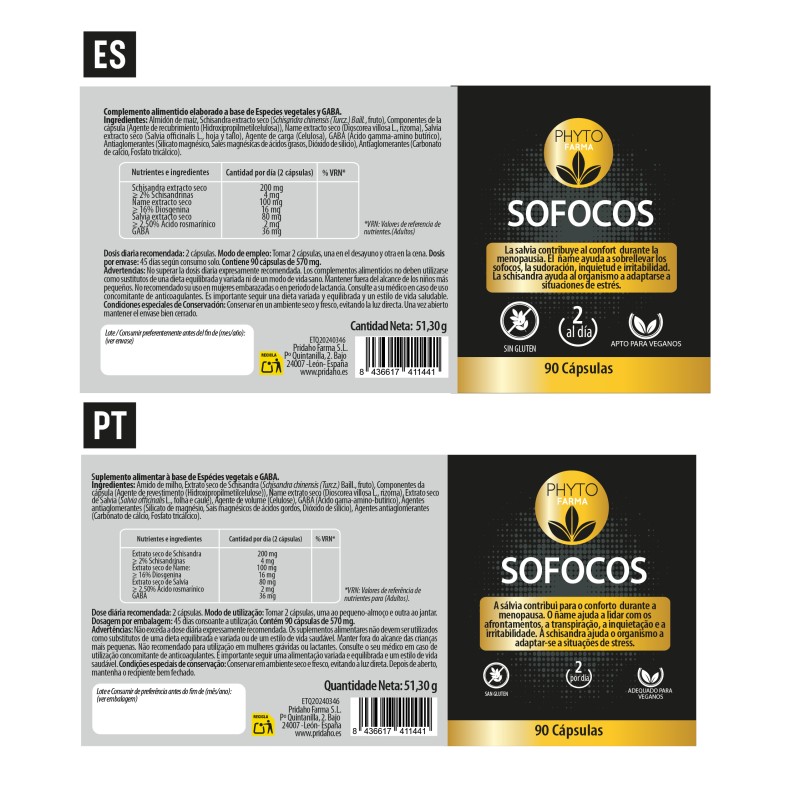 PHYTOFARMA Sofocos 90 cápsulas
