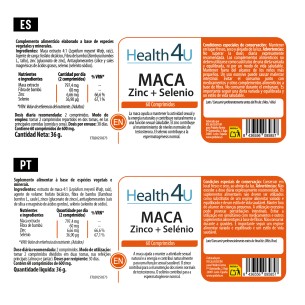 H4U Maca Zinc + Selenio 60 comprimidos 2