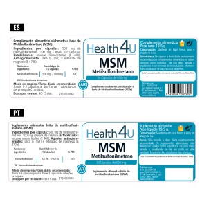 H4U MSM Metilsulfonilmetano 30 cápsulas 2