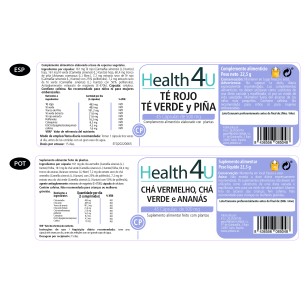 H4U Té Rojo, Té Verde y Piña 45 cápsulas 2